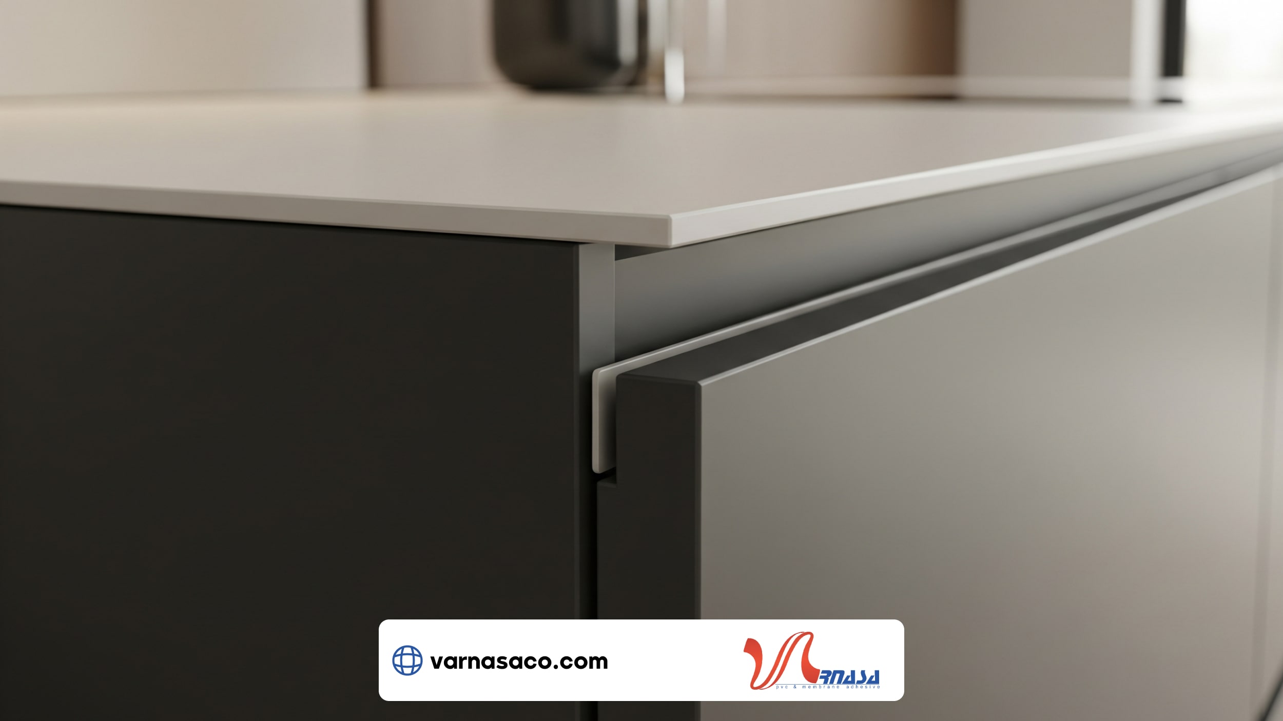 جزئیات کابینت مدرن بدون دستگیره